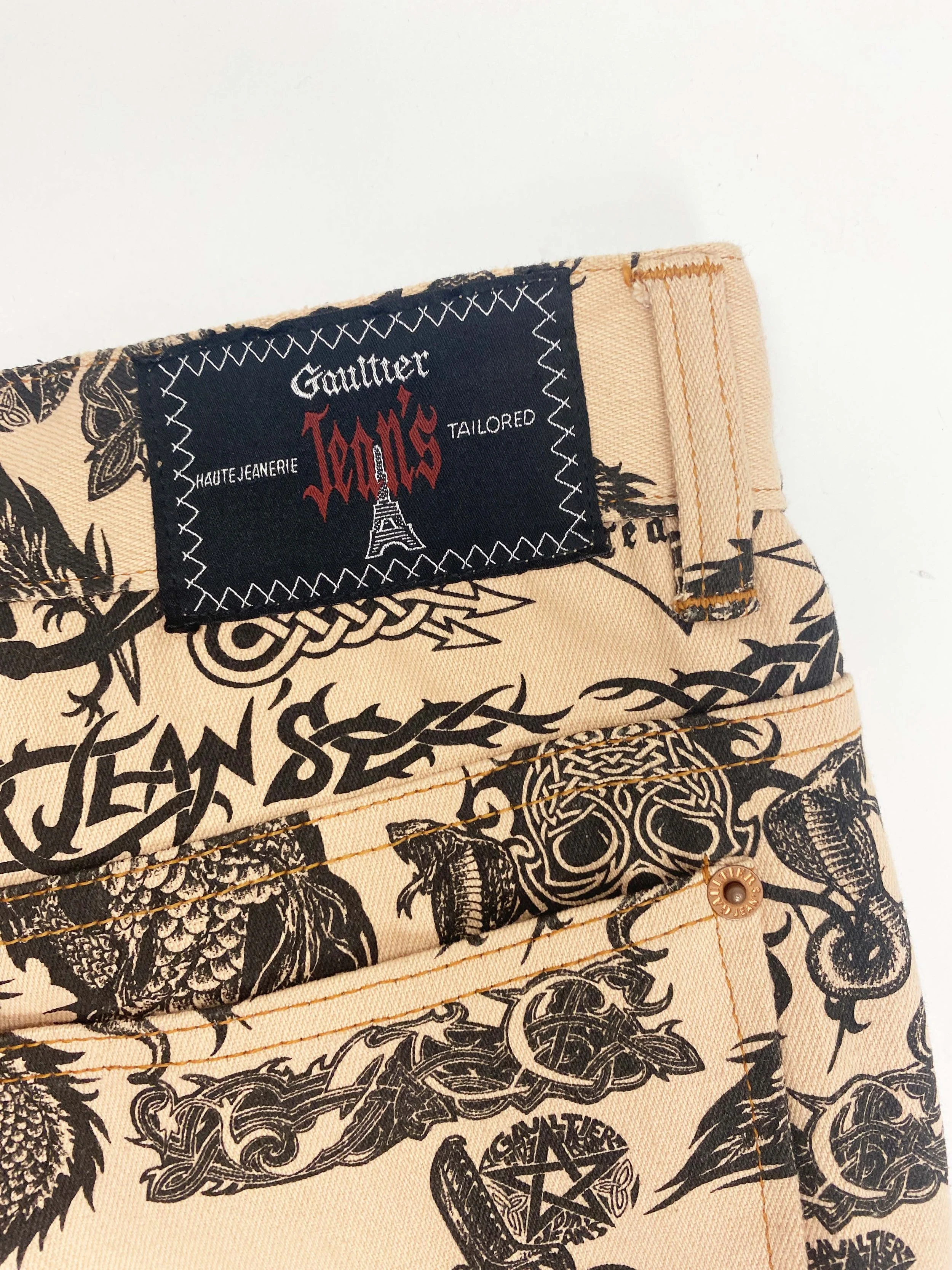 90s Jean-PaulGAULTIER archiveタトゥースキン 90s Jean-PaulGAULTIER archiveタトゥースキン